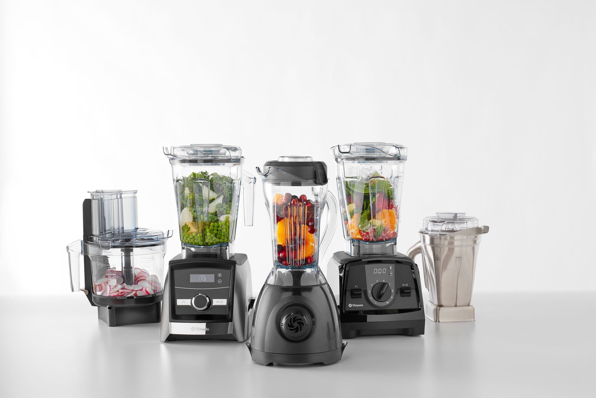 Group Of Blenders With White Background