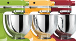 Green Yellow and Red Stand Mixers