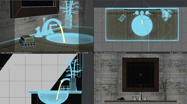 CGI Process of Bathroom