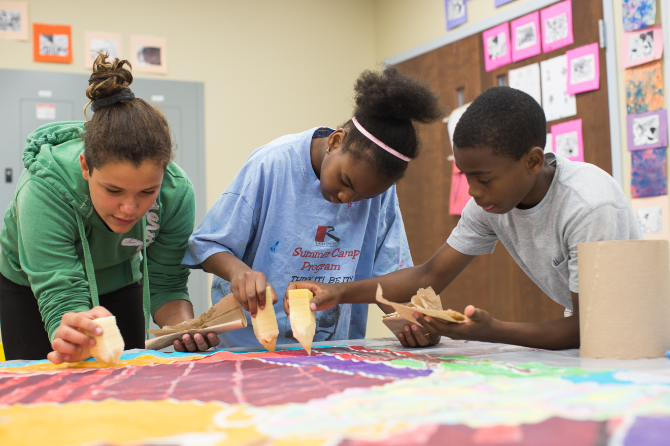 Children Doing Watercolor Painting