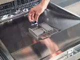 placing a cascade pod into a dishwasher